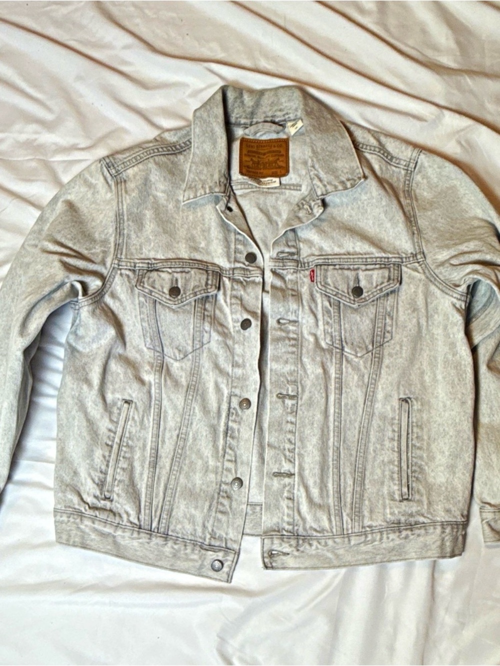 Levi's Light Gray Washed Denim Jacket
